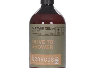 Benecos Αφρολουτρο-Σαμπουαν 2-σε-1 με Βιολογικη Ελια  – Olive to Shower