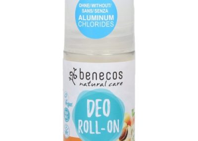 Benecos Βιολογικό Αποσμητικό Roll-On με Βερίκοκο & Άνθη Κουφοξυλιάς