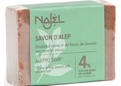 Najel Σαπούνι Χαλεπιού με Ελαιόλαδο & 4% Δαφνέλαιο 155gr
