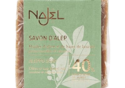 Najel Σαπούνι Χαλεπιού με Ελαιόλαδο & 40% Δαφνέλαιο 185gr