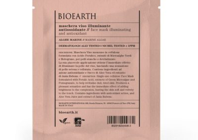 BioEarth Μάσκα Προσώπου Αντιοξειδωτική με Φύκια 15ml